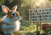 兔子请老虎打一成语