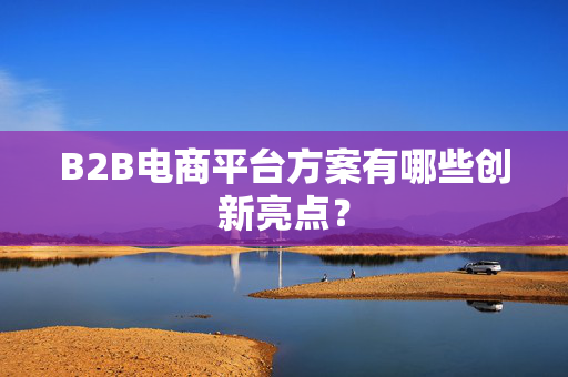 B2B电商平台方案有哪些创新亮点？