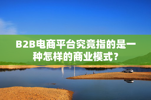 B2B电商平台究竟指的是一种怎样的商业模式？