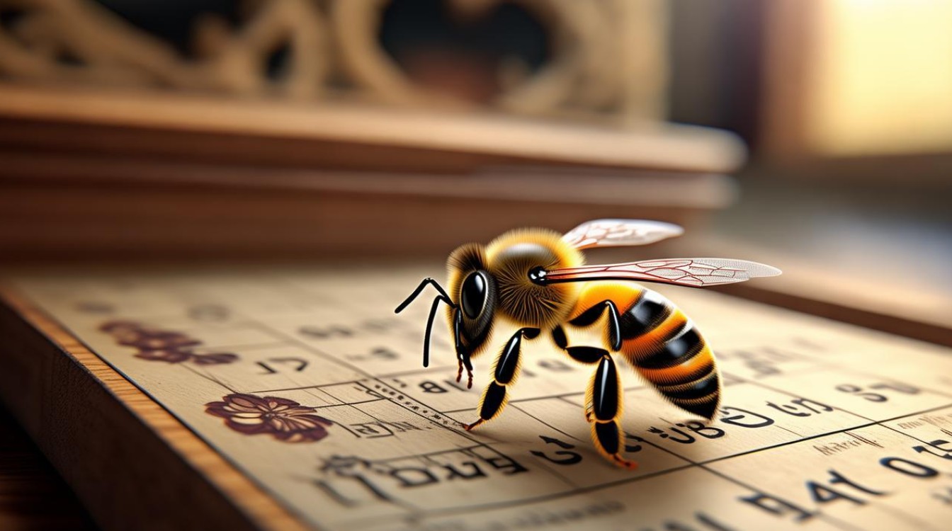 蜜蜂停在日历上打一成语