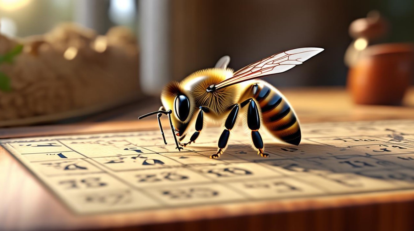 蜜蜂停在日历上打一成语