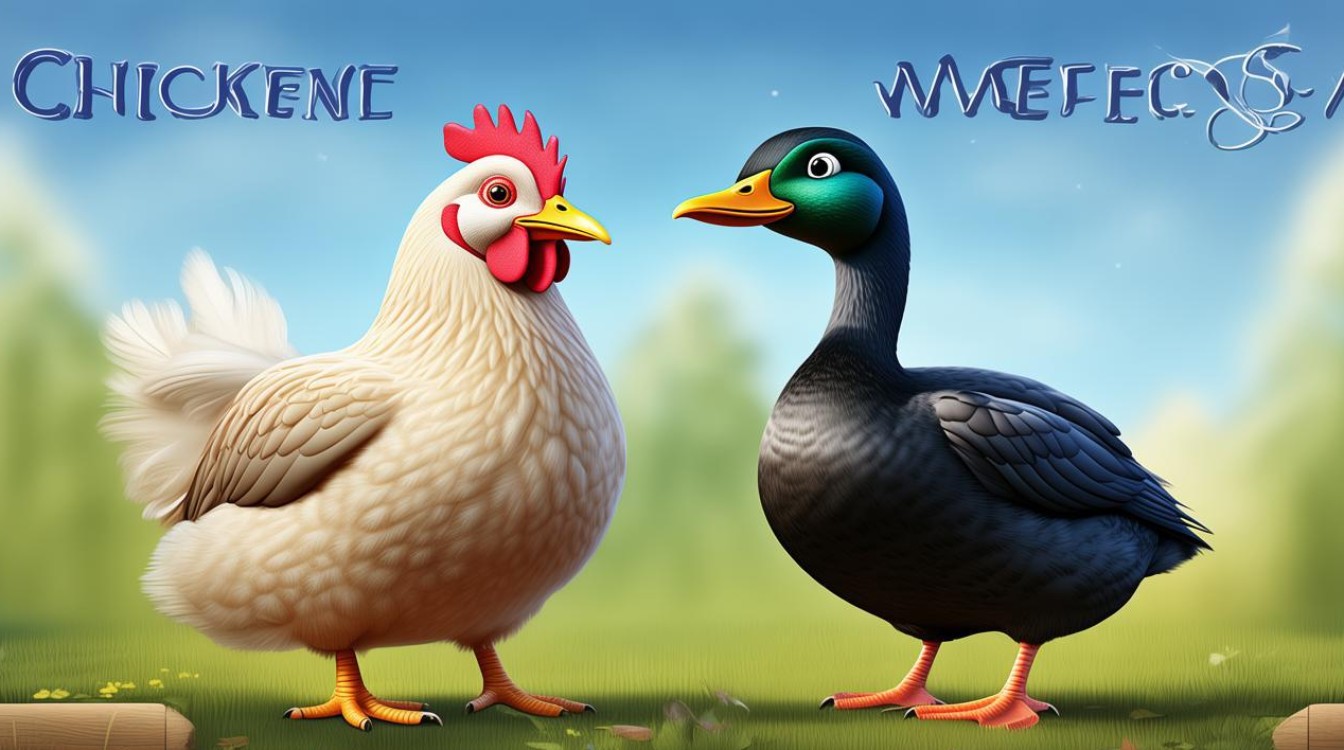 鸡与鸭的对话打一成语