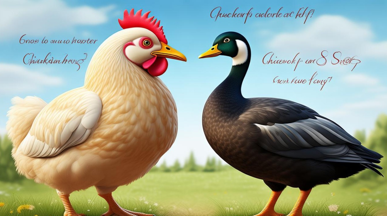 鸡与鸭的对话打一成语