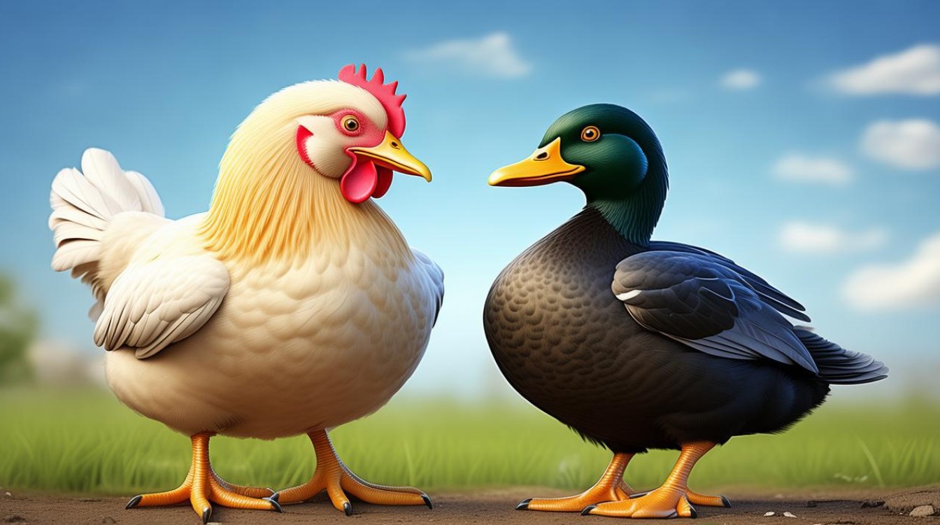 鸡与鸭的对话打一成语