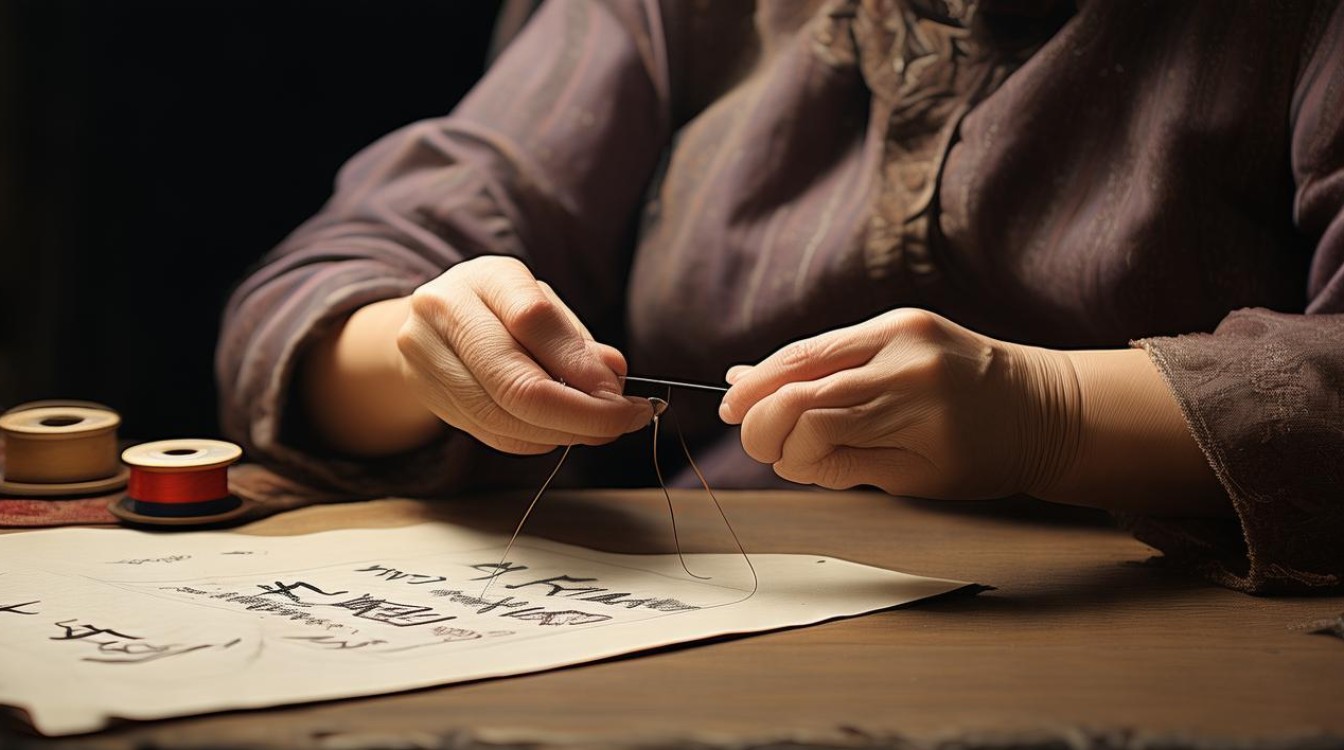 一手拿针一手拿线打一成语