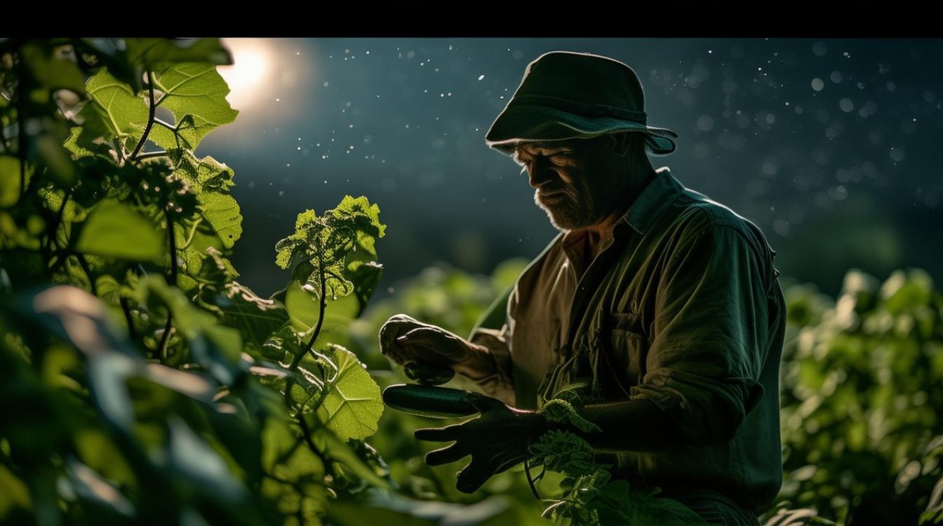 黑夜里摘黄瓜 不分老嫩