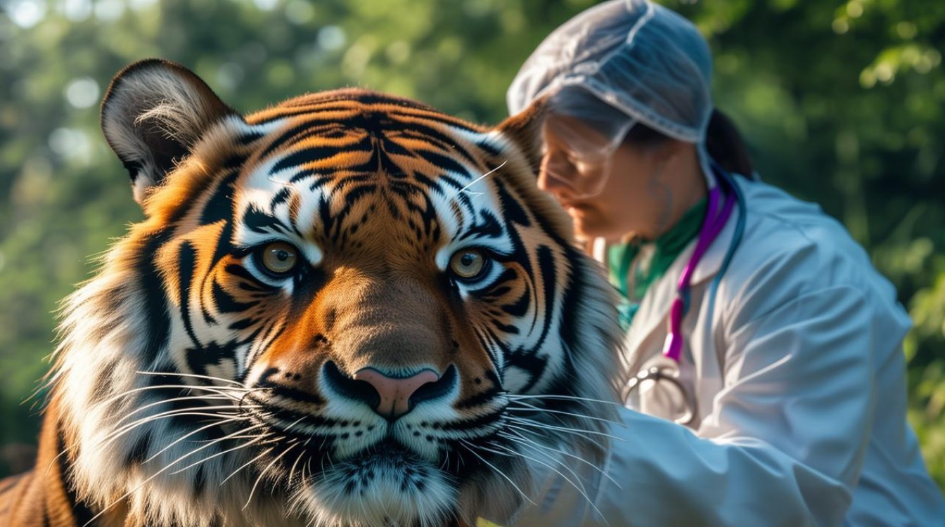 给老虎医病 提心吊胆