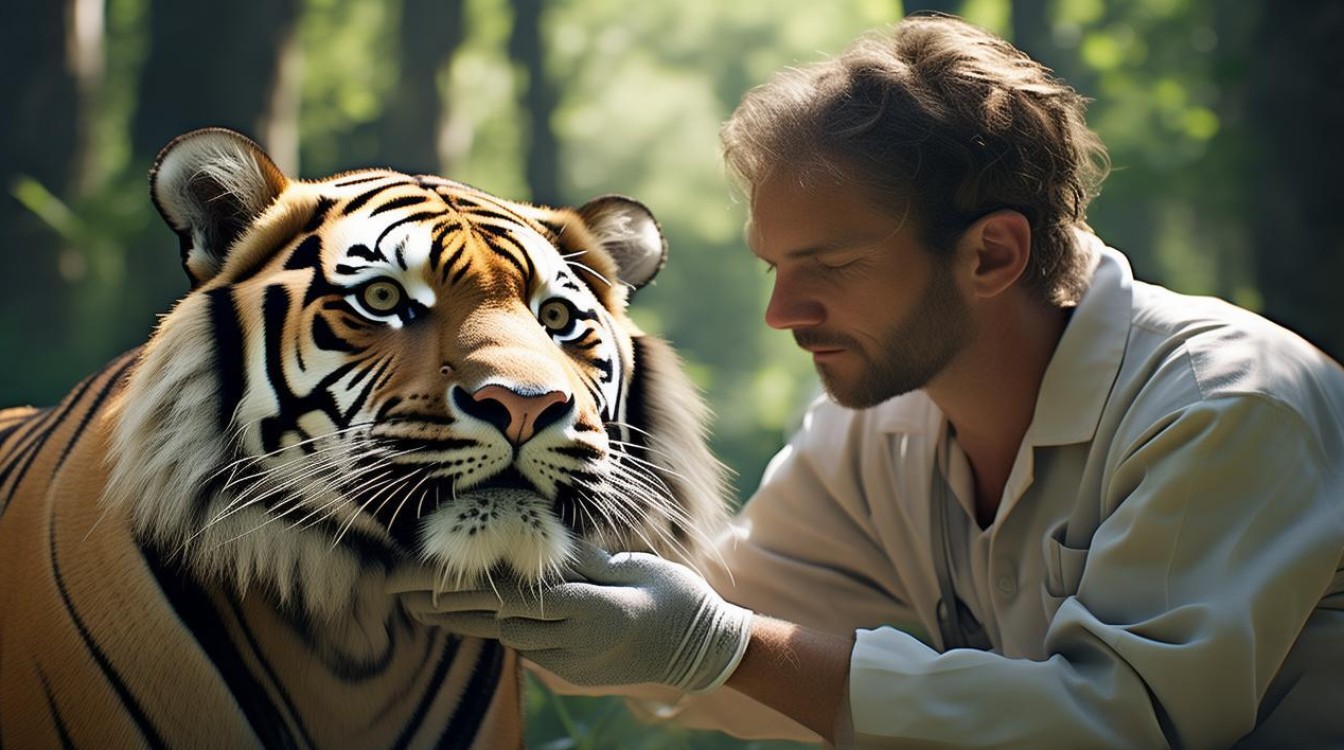 给老虎医病 提心吊胆