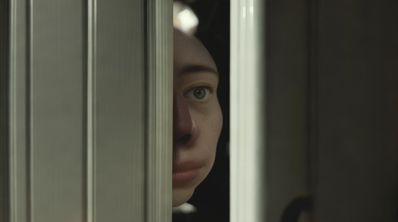 隔着门缝看人 把人看扁了