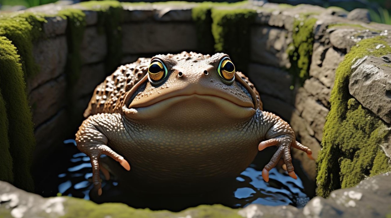 蛤蟆跳井 不懂（扑通）