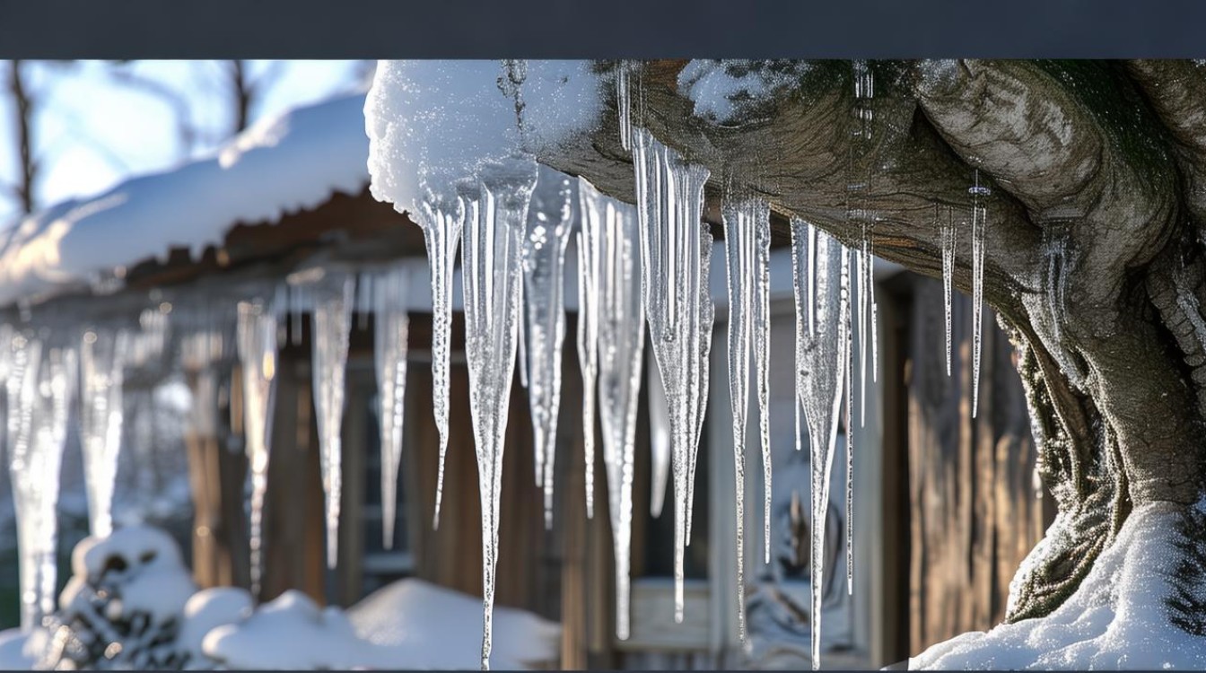 房檐上的冰溜子 根子在上面
