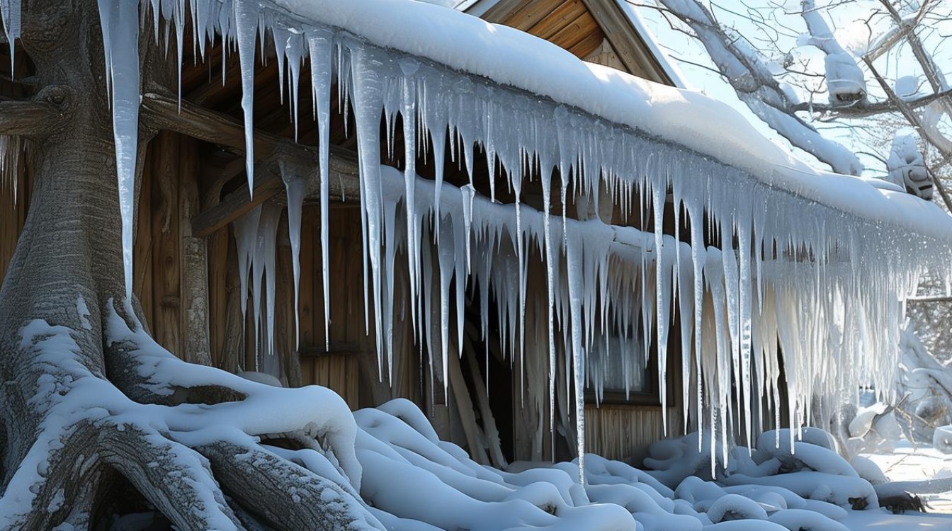 房檐上的冰溜子 根子在上面