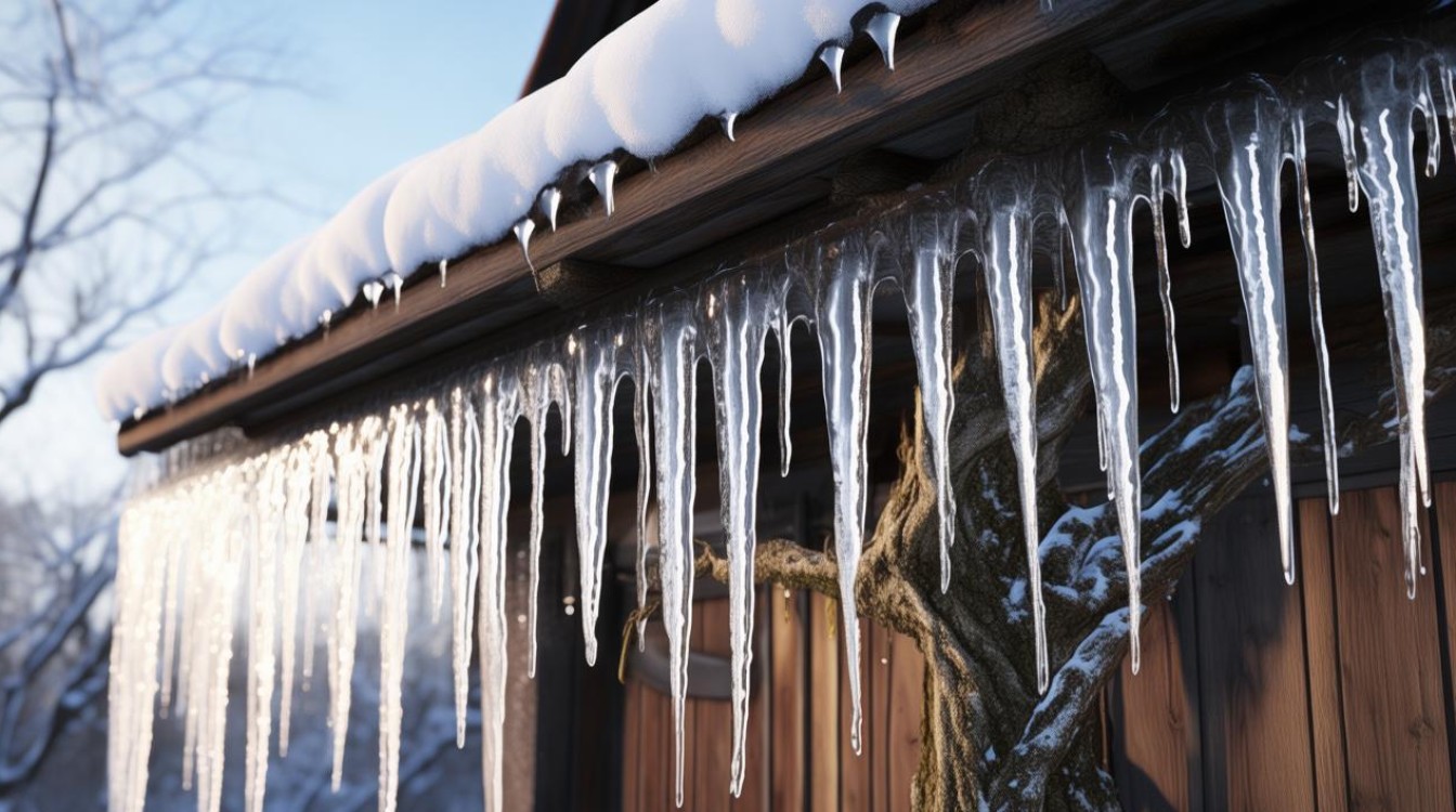 房檐上的冰溜子 根子在上面