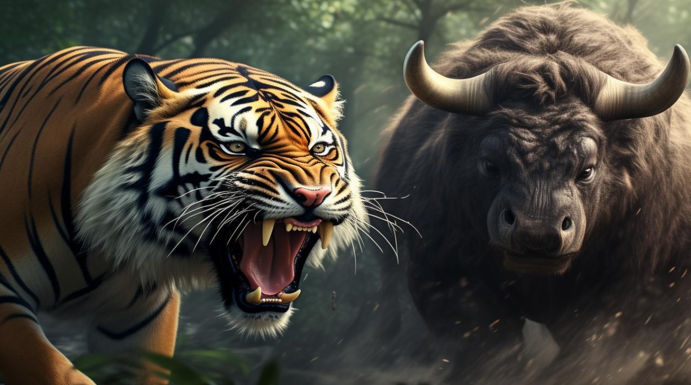 躲过了老虎 又撞上了野牛