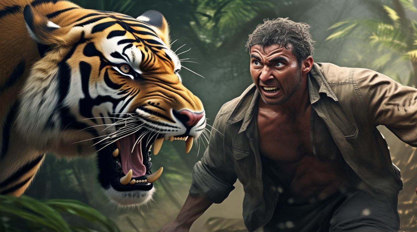 躲过了老虎 又撞上了野牛