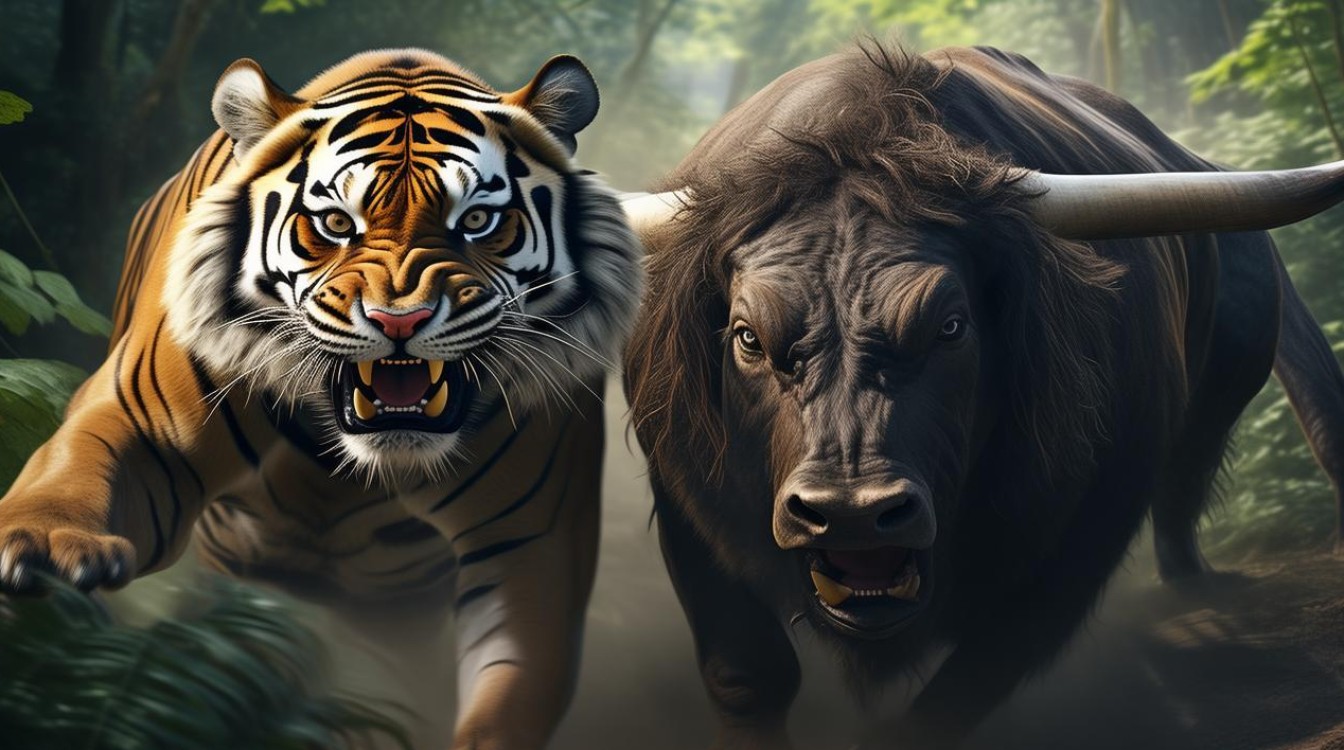 躲过了老虎 又撞上了野牛