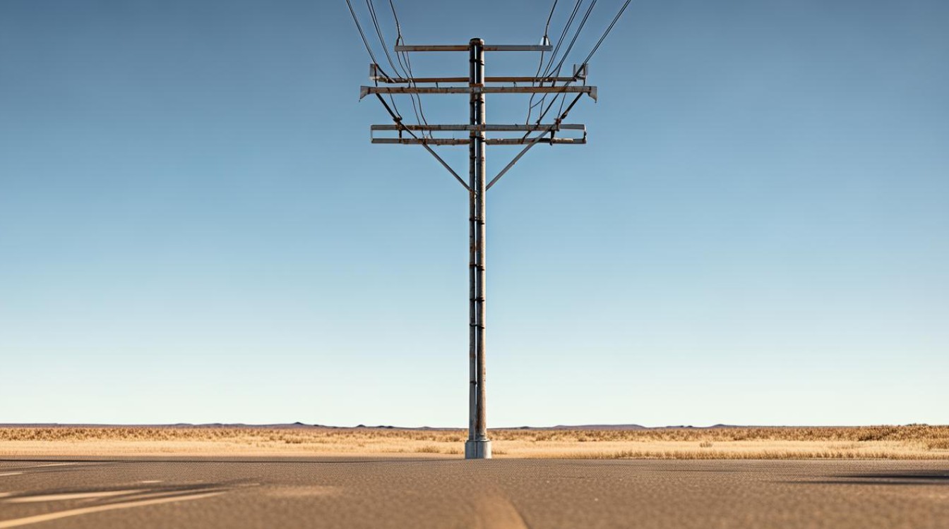 大路上的电杆 靠边站