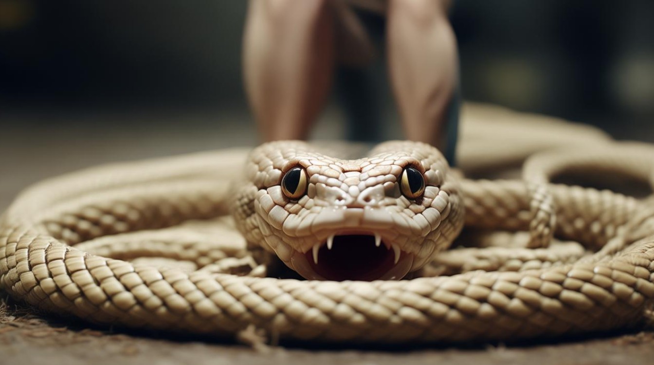 踩着麻绳当蛇 大惊小怪