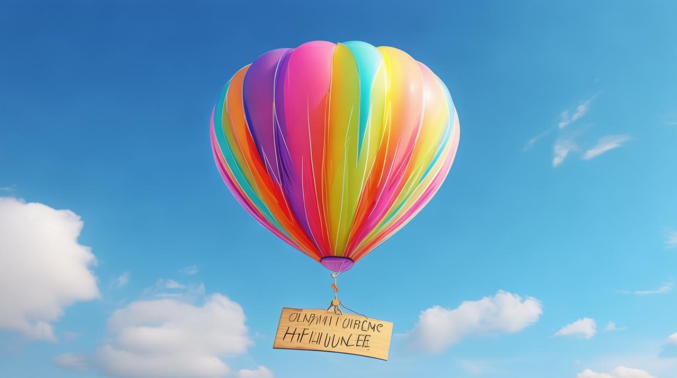 半空中的气球 悬着