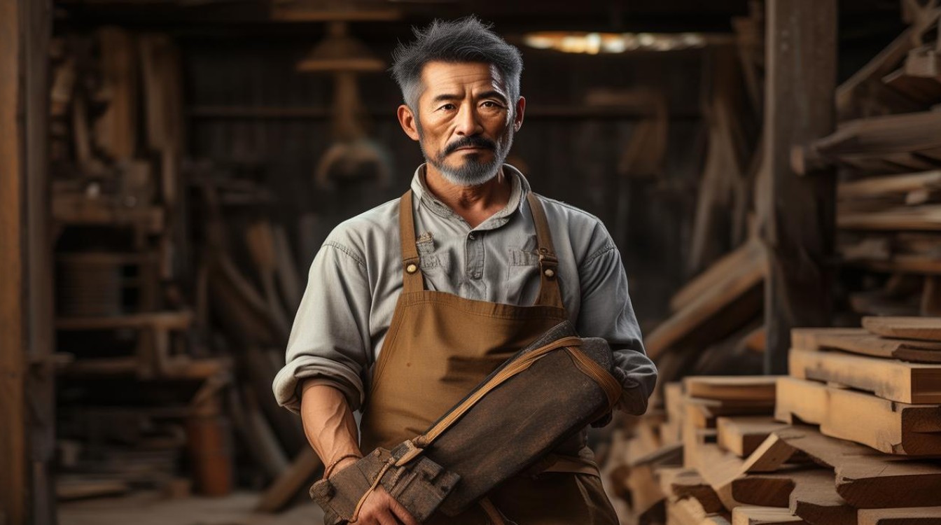 木匠带枷锁 自作自受