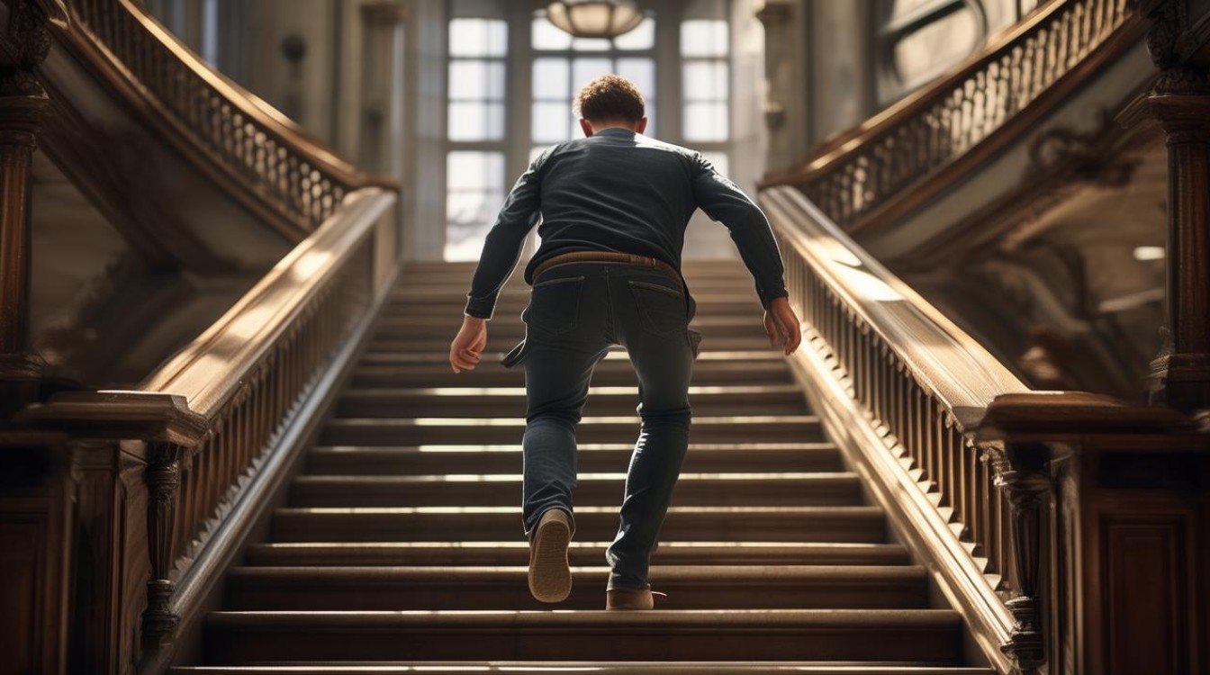 瘸子上楼 步步登高