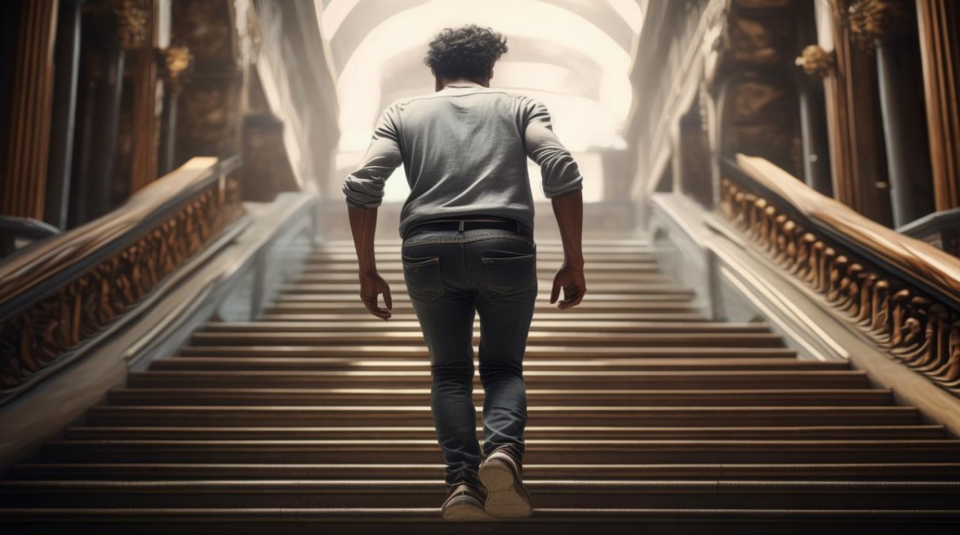 瘸子上楼 步步登高