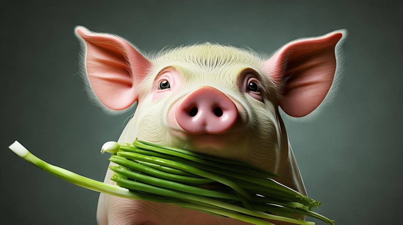 猪鼻子插葱 装相（象）