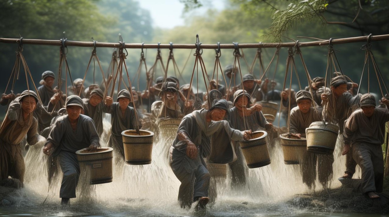 十五个吊桶打水 七上八下