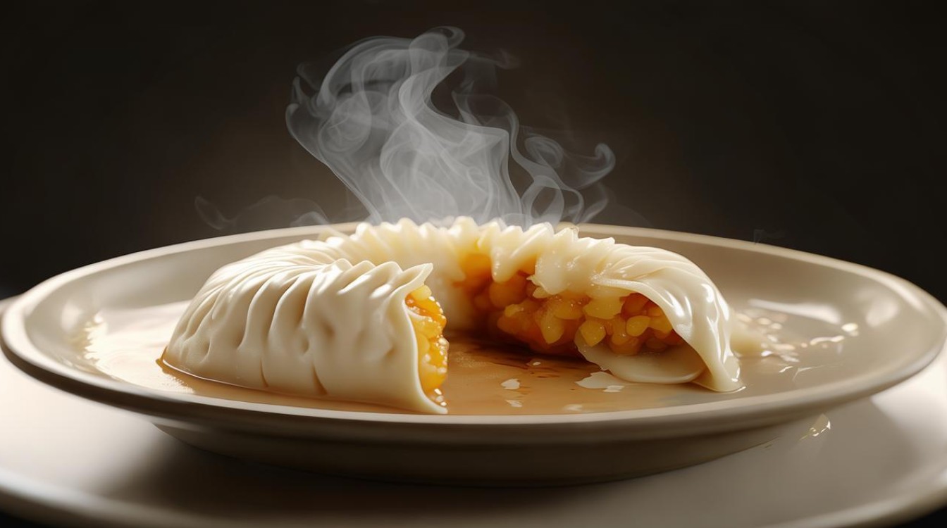 饺子破皮 露了馅