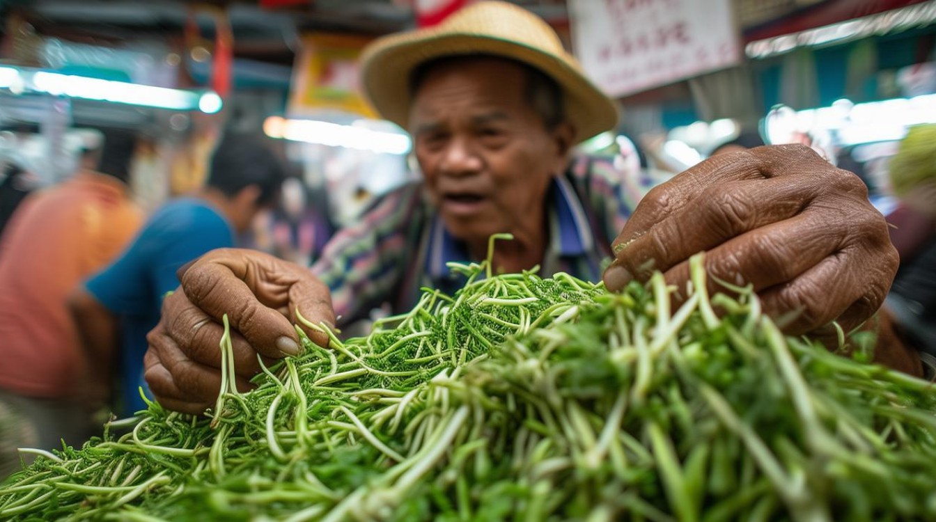 卖豆芽不带秤 乱抓