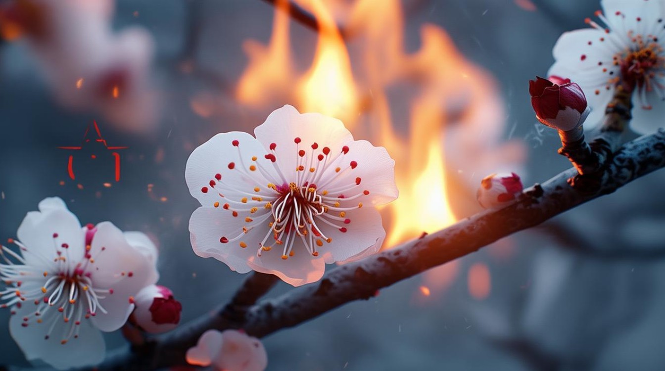 腊梅冒火 有股冷劲儿