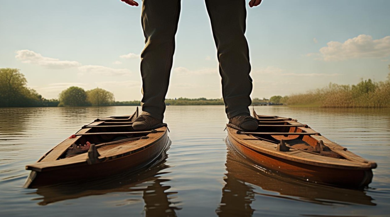 脚踩两只船 摇摆不定