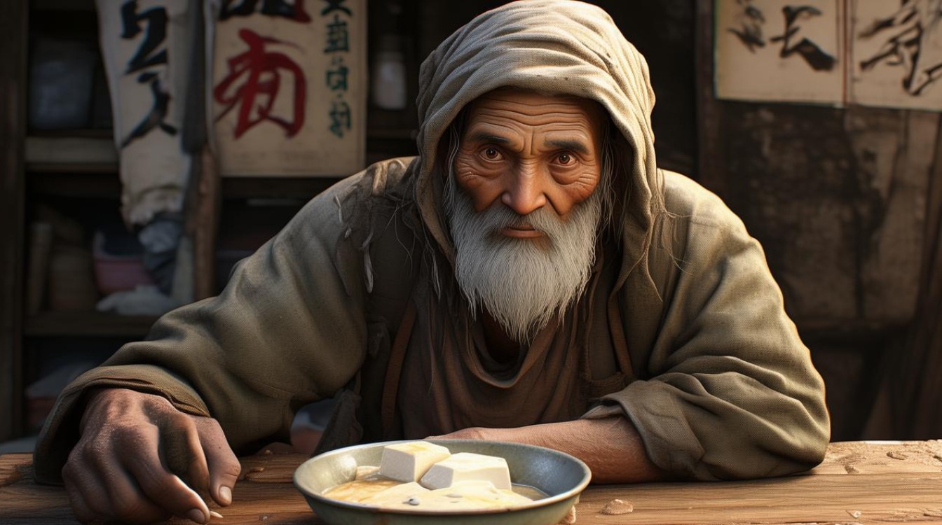 叫花子吃豆腐 一穷二白