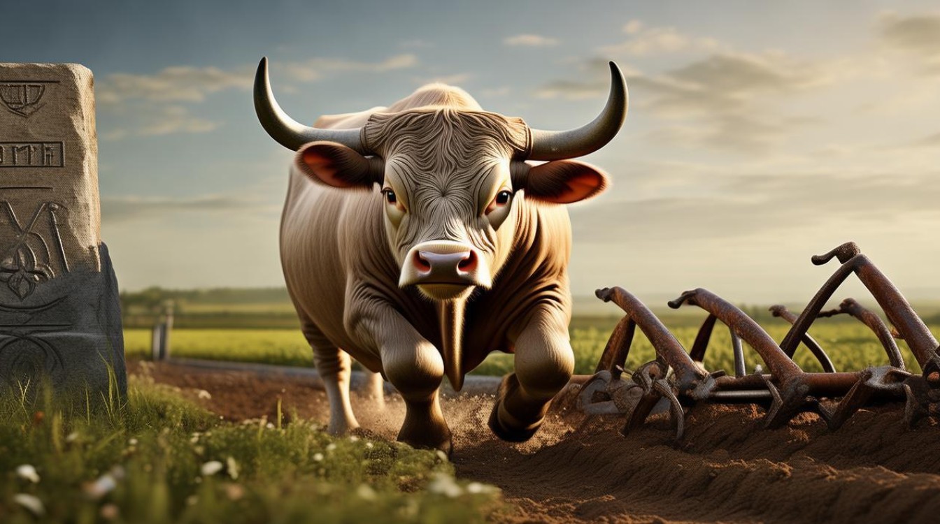 嫩牛拖犁耙 不打不跑 嫩牛拖犁耙 不打不跑