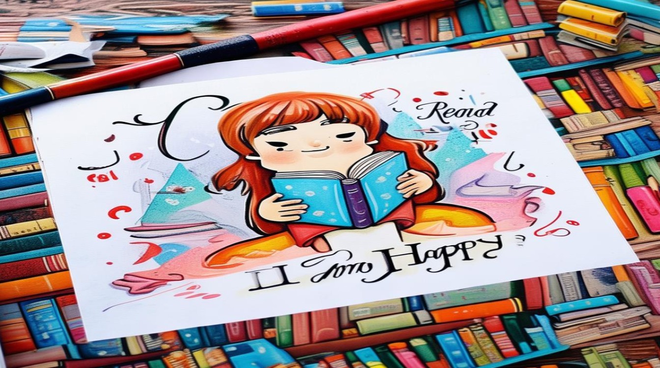 我读书我快乐手抄报