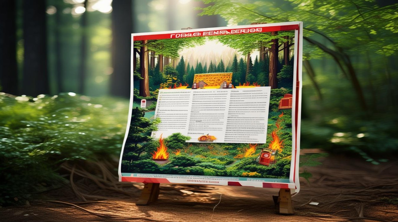 森林防火手抄报