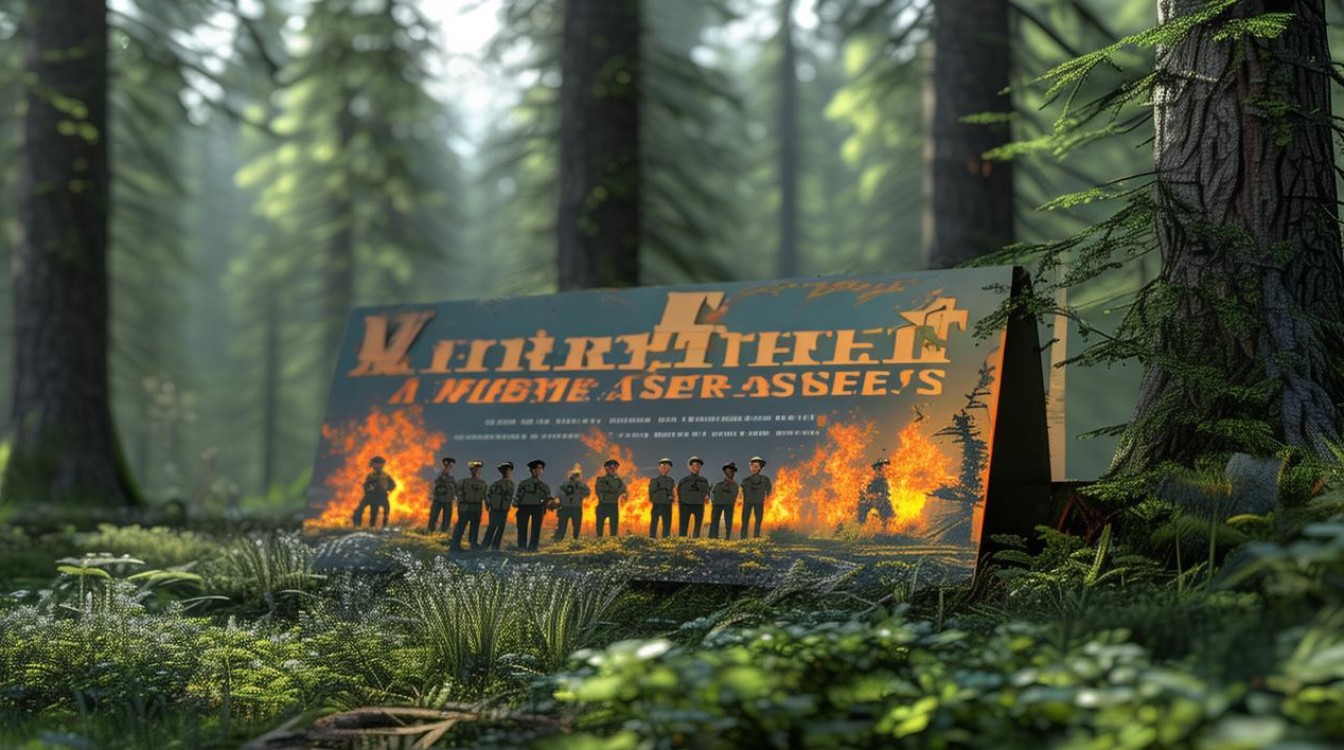 森林防火手抄报