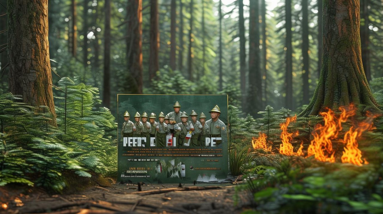 森林防火手抄报