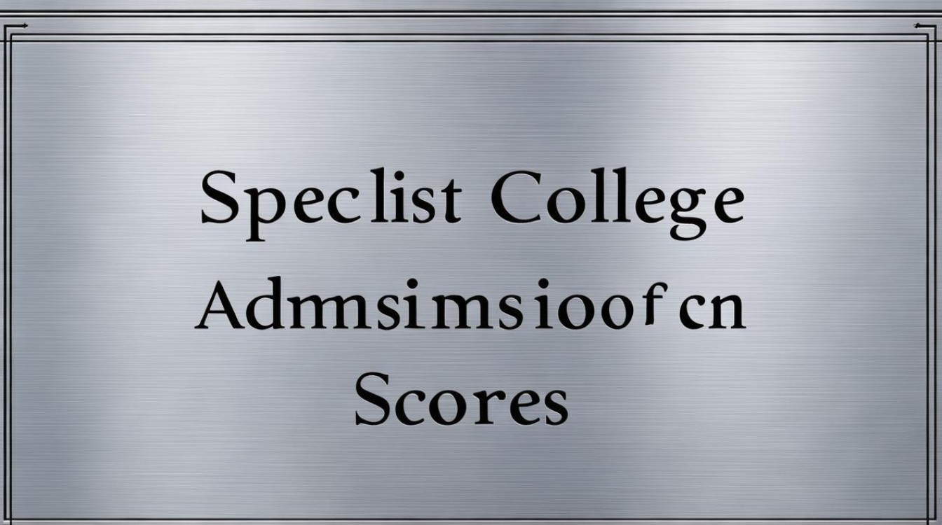 专科学校录取分数线