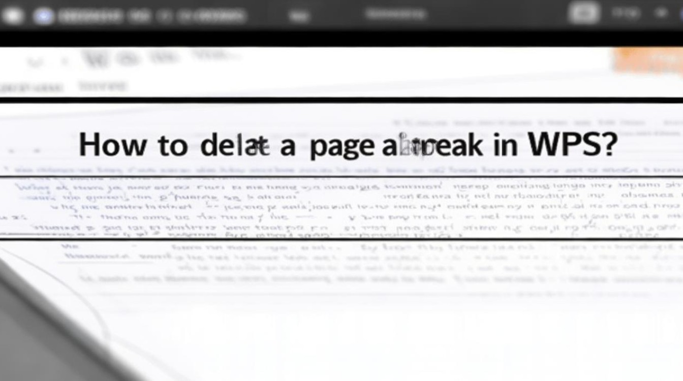 wps分页符怎么删除 wps分页符怎么删除