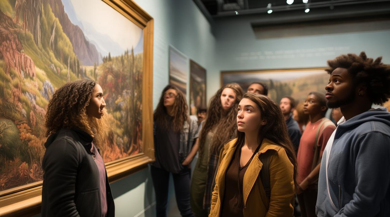 大学生参观画展观后感