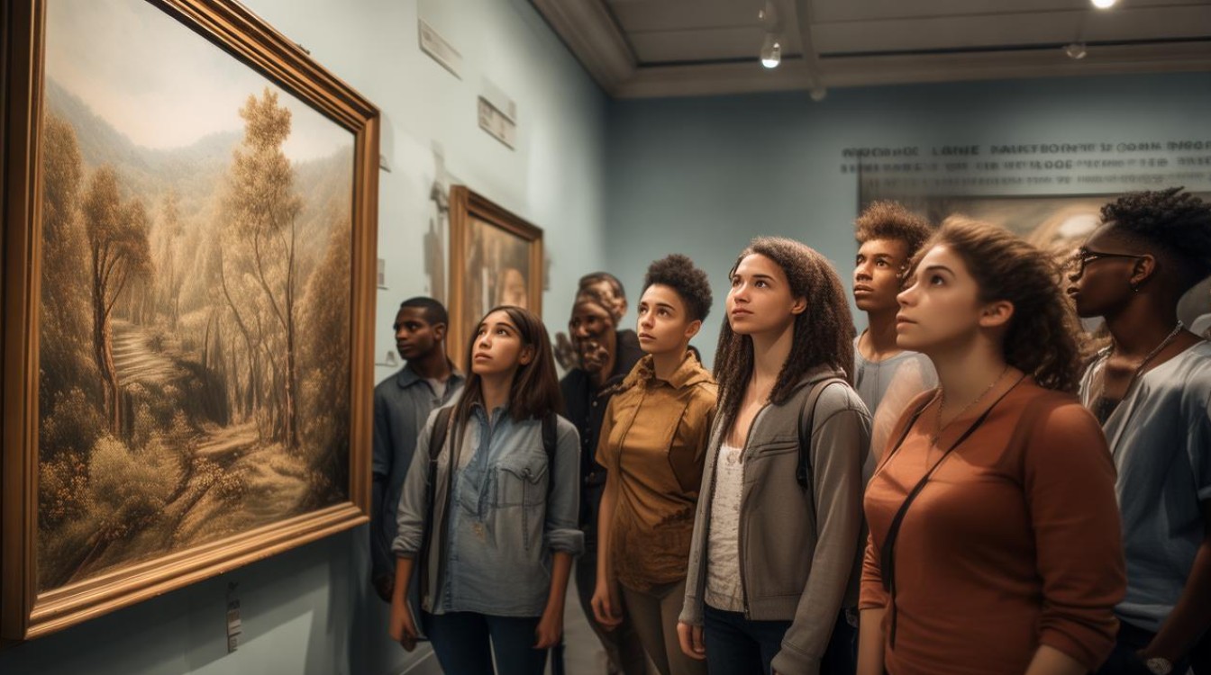 大学生参观画展观后感