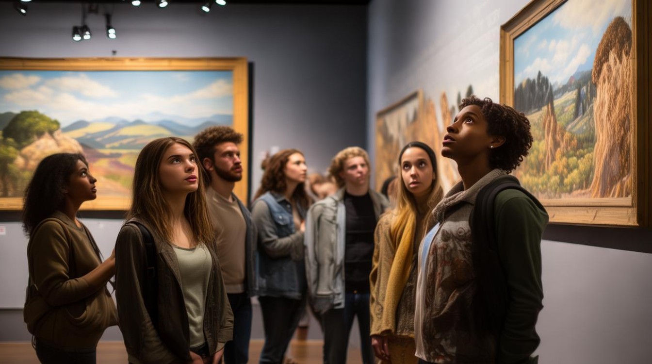 大学生参观画展观后感