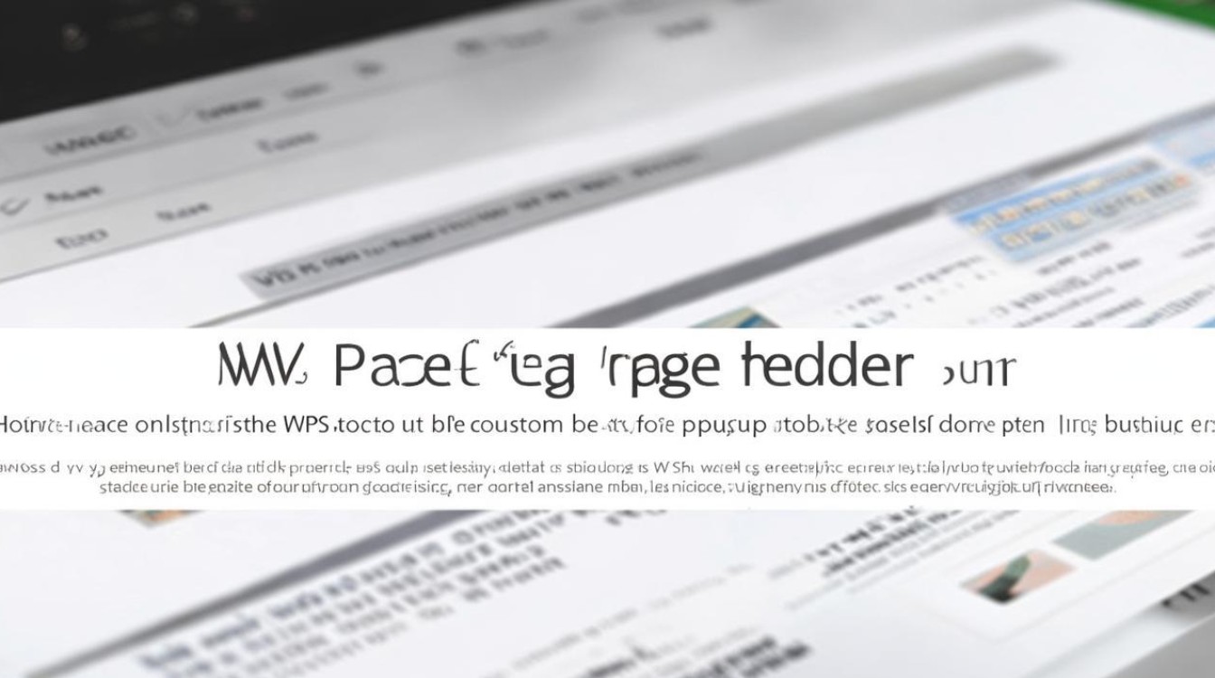 wps页眉怎么设置