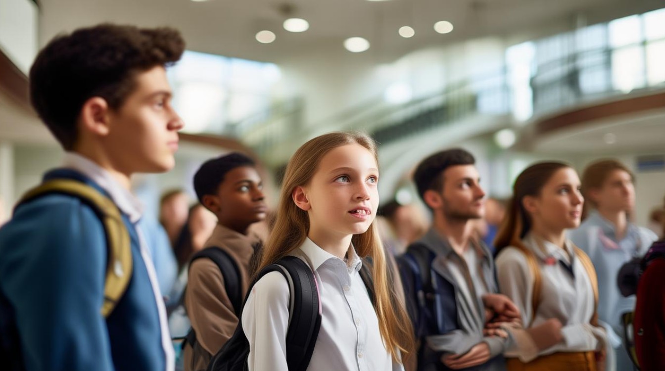 参观中学观后感