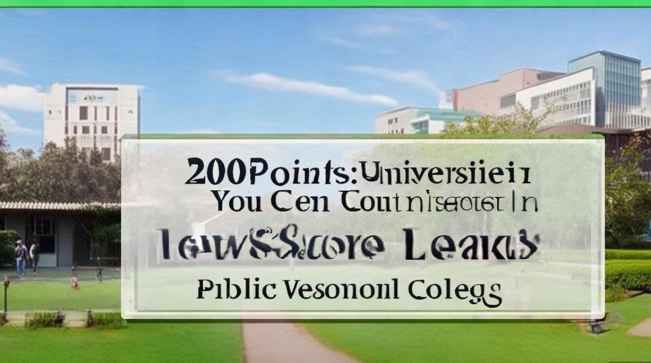 200分能上什么大学，低分捡漏公办专科有哪些？
