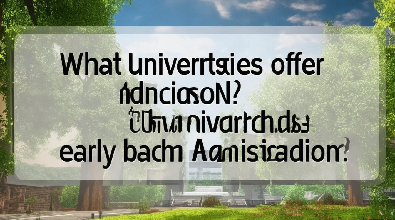 什么大学能提前录取？哪些大学支持提前批次录取？